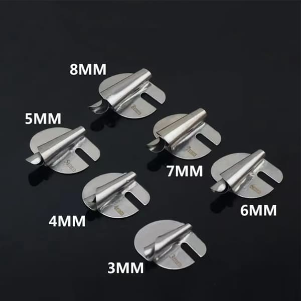 8 st Universal 3-10mm Symaskin Pressarfot Set, Bred Rullfåll, Tryckfot, Fållfot, Hemindustri, Böjd Scrollfållfot