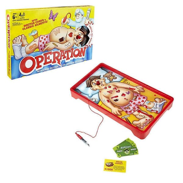 Operation Klassiskt Barn Familjespel Brädspel Doktor Operation Spel Julleksaker