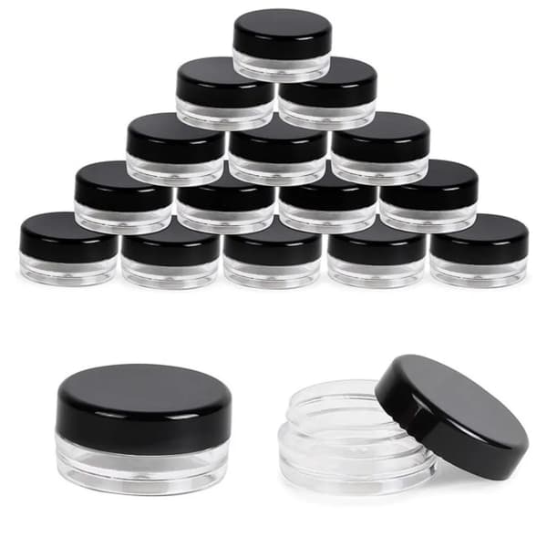 Gräddburk Tom 10g/10ml Transparent Liten Plastburk