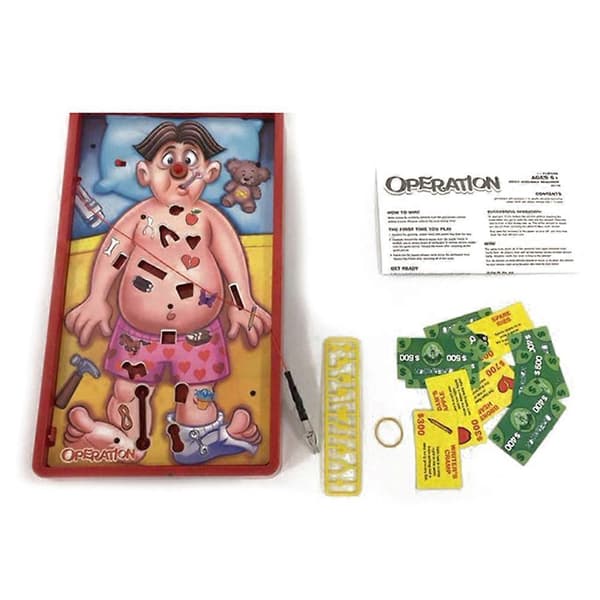 Operation Klassiskt Barn Familjespel Brädspel Doktor Operation Spel Julleksaker
