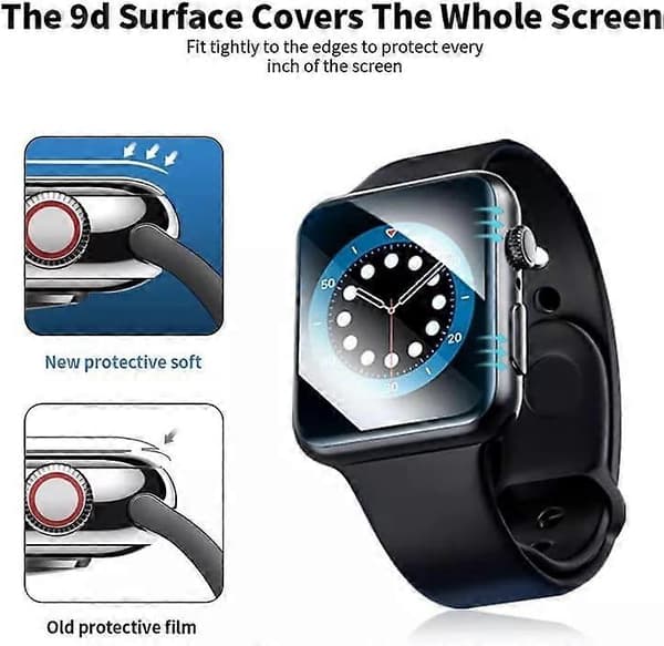 5-pack skärmskydd för Apple Watch Ultra 49mm HD 3D Full Coverage 49mm