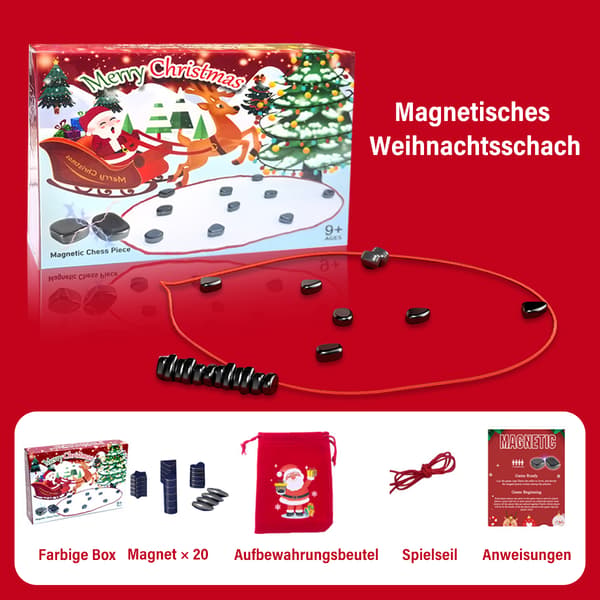 Magnetiskt Schackspel, Rep och 20 Stenar, Strategispel för Barn & Vuxna