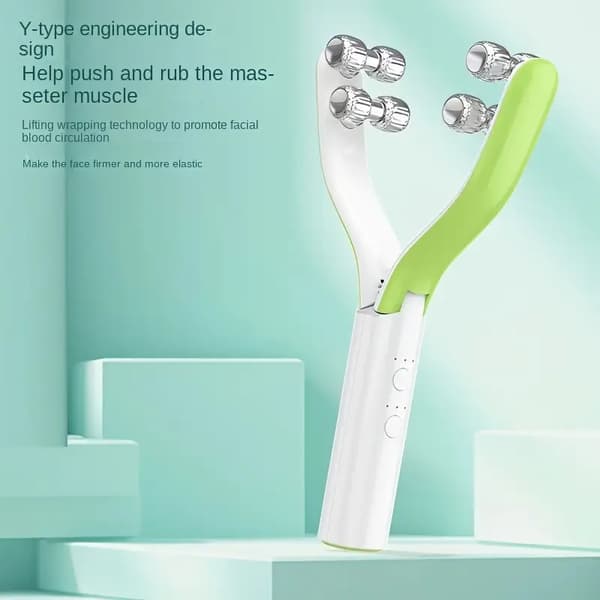 Roller Ansiktsmassage, USB Elektrisk Ansiktsmassage, V Ansiktsroller Skönhetsinstrument, Ansiktsmassage för Kvinnor