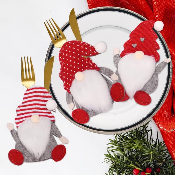 6-pack jultomte platsmatta, jultomte bordsdekoration