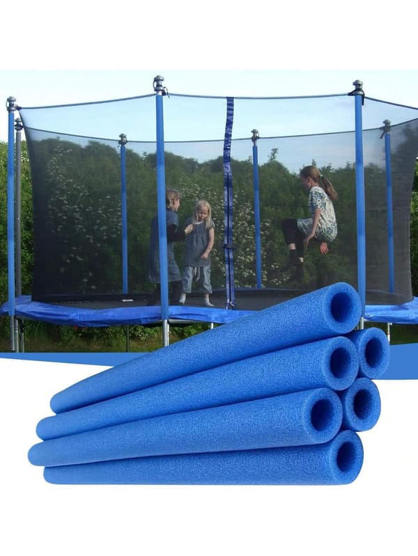 12-pack Trampolinstolpsskydd, 40 cm Ersättningsskumrör, Lätta att Installera