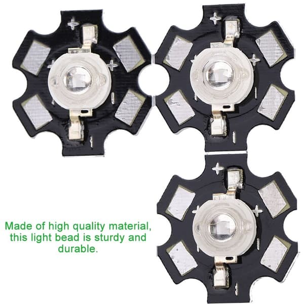 3W High Power LED-lamp Pärlor Emitter Diod Chips för DIY Belysning Kropp Grön