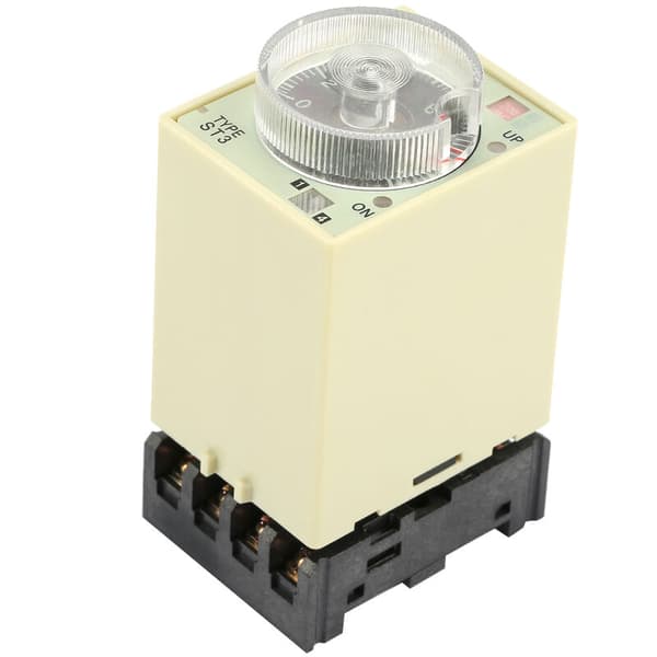 ST3PA-B 0-10S Strömfördröjningsrelä med knappkontroll och bas AC 220V