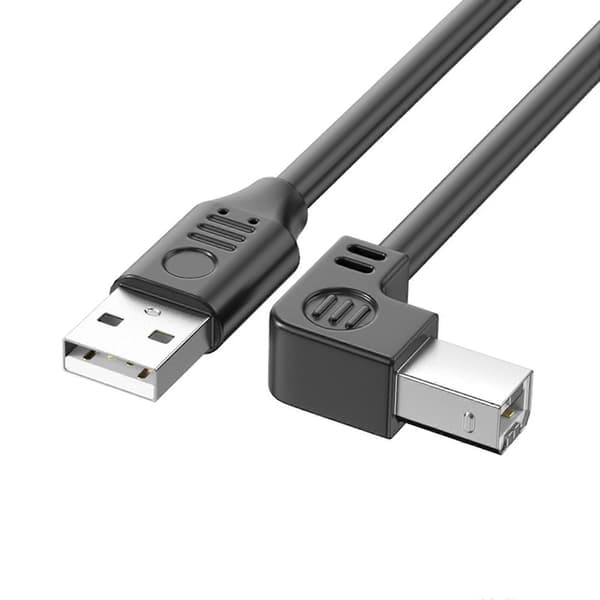 USB 2.0 A till B Hane Skrivarkabel med Guldpläterade Kontakter Förlängd Längd 480Mbps Snabb Dataöverföring