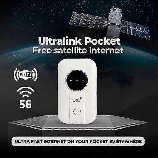 Gratis satellitinternet i fickan, Router Obegränsat satellitinternet Bärbart satellitinternet WiFi, Ultra Link Free