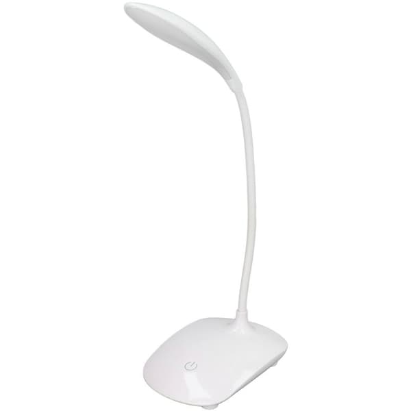 Touch Control LED Skrivbordslampa USB Batteridriven 3 Belysningslägen Flexibel Vinkel för Barn Studentrum Sovrum