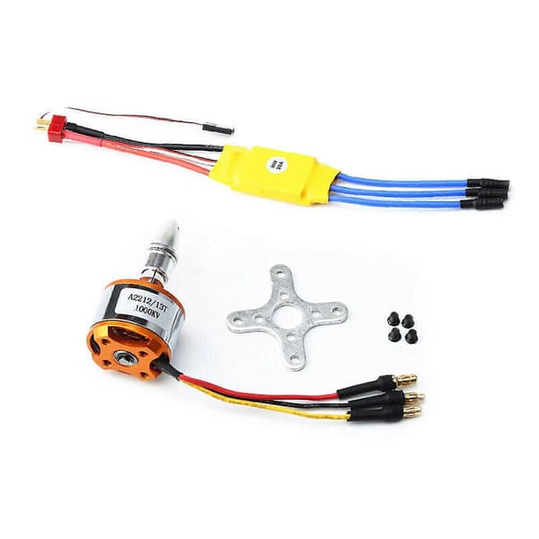 1000kv/1400kv/2200kv Borstlös Motor 30a Esc Combo Set För Rc Fastvingat Plan