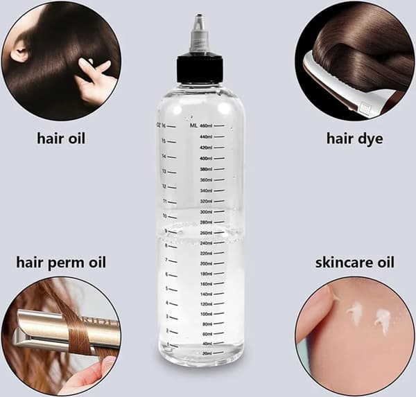 3 st Transparenta 500 ml Klämflaskor med Spetsig Pip, Multifunktionella