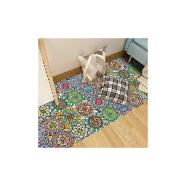 Marockanska kakeldekaler för kök, 10 st Mandala kakeldekaler för badrum 10cm 10cm CHAM