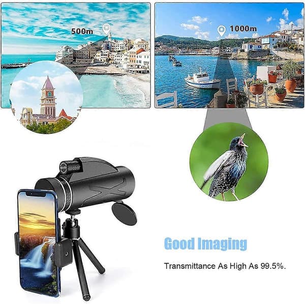 80 X 100 Högeffekts HD Monokulär Starscope Monokulär