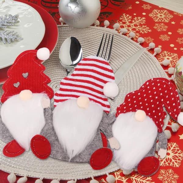 6-pack jultomte platsmatta, jultomte bordsdekoration