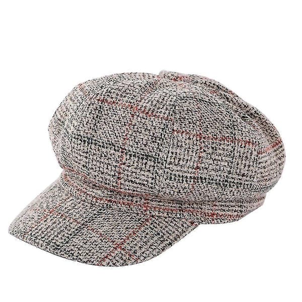 Dam Basker Newsboy Hatt Fransk Stil Keps Klassiska Hattar