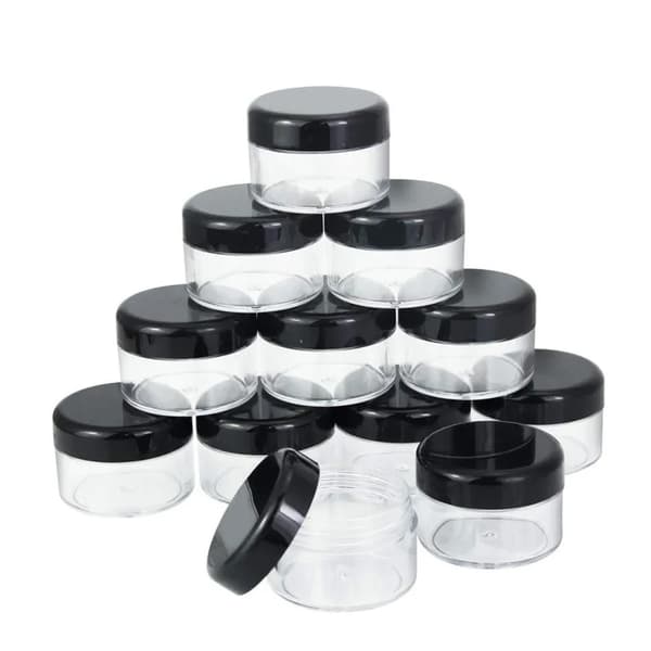 Gräddburk Tom 10g/10ml Transparent Liten Plastburk