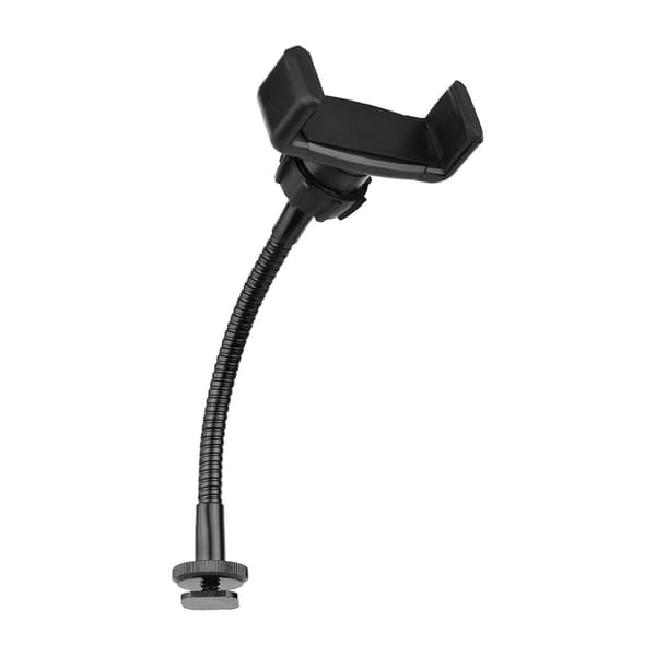 Vikbar Telefonklämma Hållare Stativ med Kallskofäste för LED Ring Light Smartphone Montering