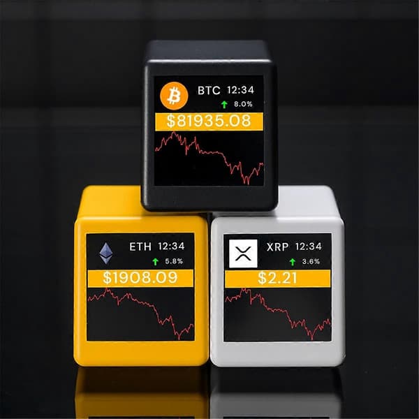 Ny 2.4G WiFi Crypto Prisvisare för Krypto 300 Stora Kryptovalutor Kan Växlas Fritt för NerdMiner A