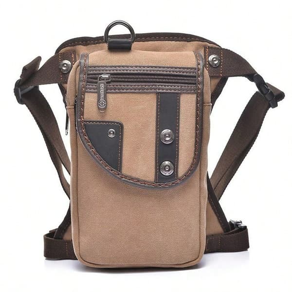 Canvas Midjeväska Utomhus Crossbody Taktisk Benväska
