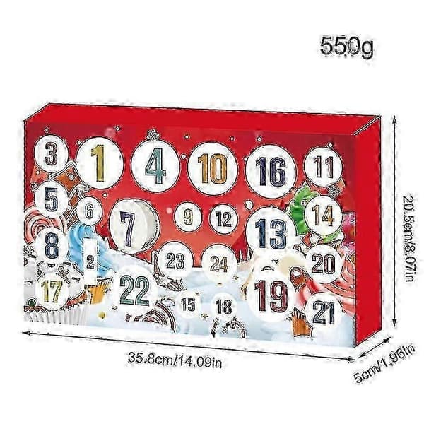 24 dagar av slime och kit julnedräkningskalender smör stress relief leksaker