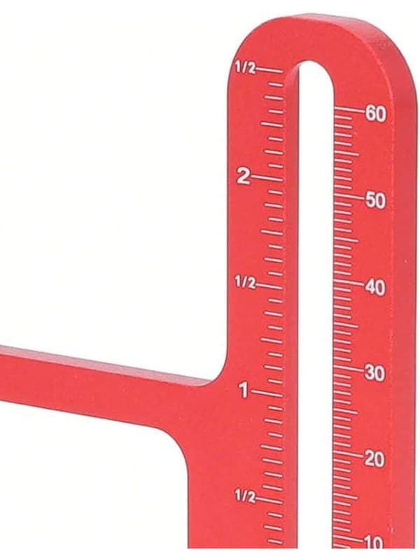 Trähöjdsmätare, 0-60 mm Precisionsdjupmätare för Bordsågar & Fräsar