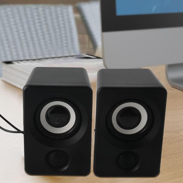 Surround Datorhögtalare Med Stereo USB Kabelansluten Drivna Multimediahögtalare För PC/Laptops/Smart Telefon