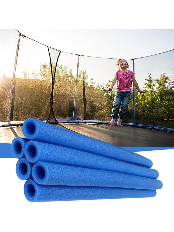12-pack Trampolinstolpsskydd, 40 cm Ersättningsskumrör, Lätta att Installera
