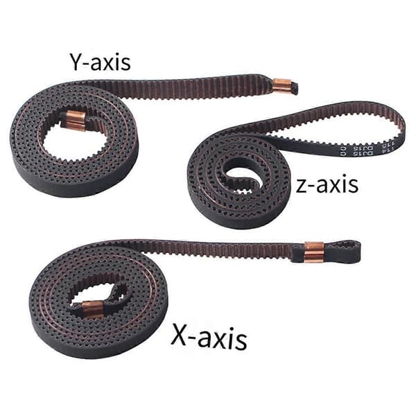 För Kobra 3 X+Y+Z Timing Belts Kit X-Axis Y-Axis Z-Axis Synkron Rem Kit Hög Precision Ersättning