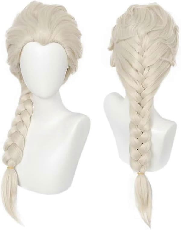 Utsökt NiceLisa Bad Witch Braid Brun Wicked Peruker Lång Flätad Trollkarl Cosplay Peruker för Kvinnor (utan Hatt)