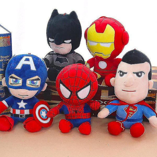 25 cm Marvel Avengers plyschleksak Batman stoppade dockor Z Iron Man