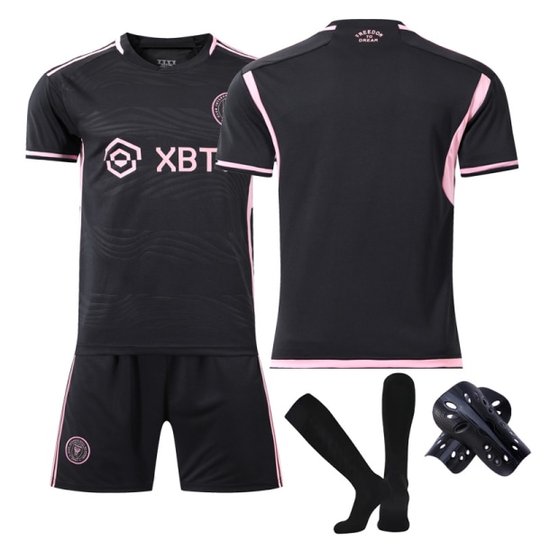 23-24 Miami - Vierasottelu 10 Messi International Major League -jalkapallopaitasarja Kids Jersey Team Kit V 3PCS 26