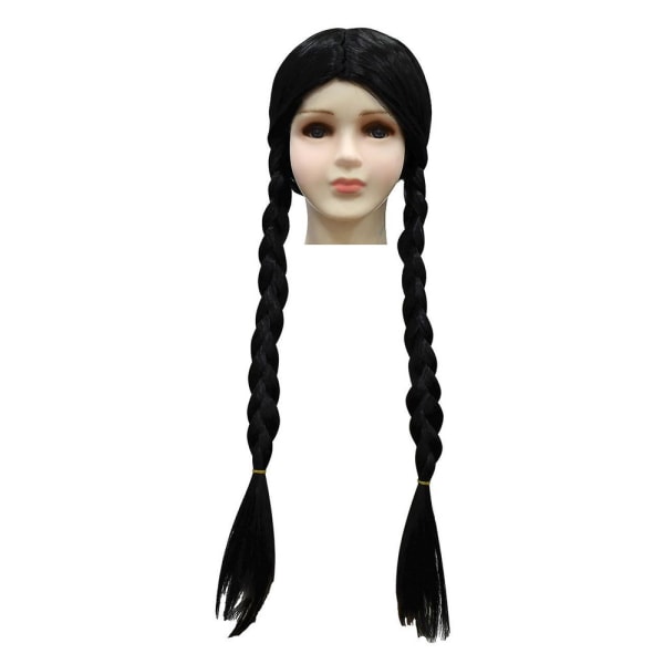 Girls Wig Wednesday Addams Family Thing Peruk Cosplay Party Decors zy