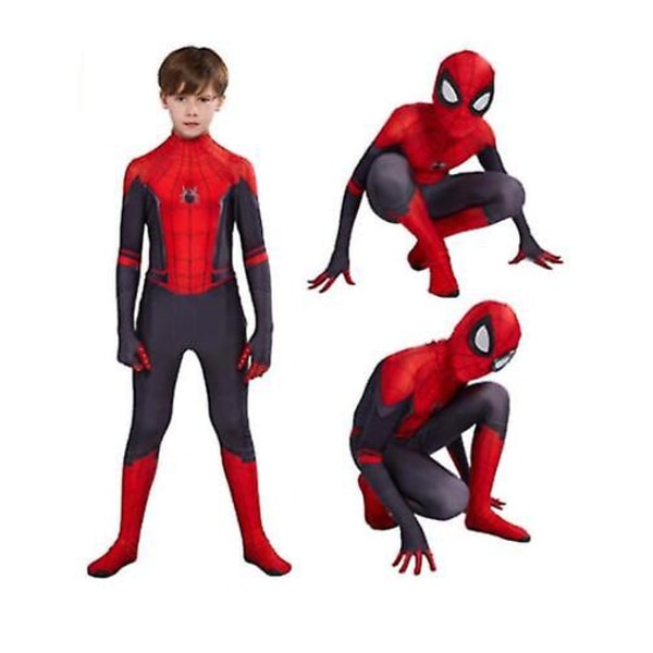 Spiderman Cosplay-kostyme for barn langt fra hjemmet Spiderman-kostyme Halloween Cosplay-kostyme CNMR Red 110