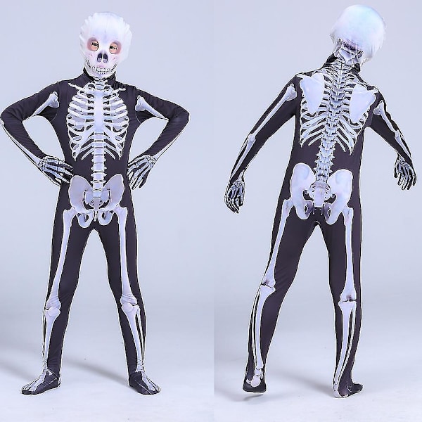 Halloween-asu Skeleton-asut lapsille ja aikuisille - 170