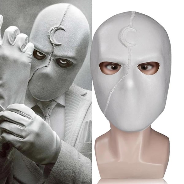 Moon Knight Cosplay Masque Costume Latex Casque Halloween Fête Carnaval Accessories -