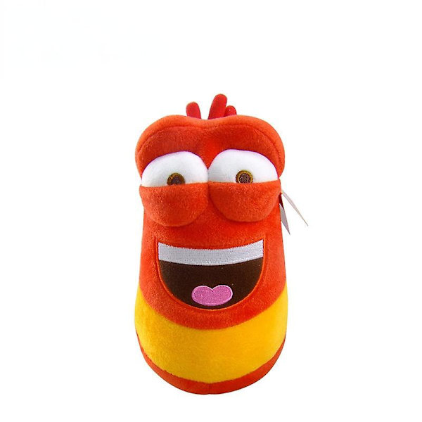 Larva Söt och Lekfull Larva Plysch Toy Doll Doll 4 Inch Yellow -1
