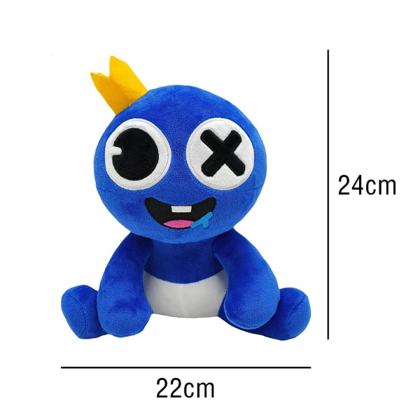 Roblox Rainbow Friends Pehmo Vauvansininen Lelu Pehmeä Lasten Lahja -1 blue 24cm