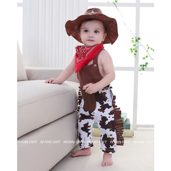 Lasten Cowboy-asu, Lasten Halloween Cowboy-asu Cosplay-tapahtuman pukeutuminen FPDM H 90