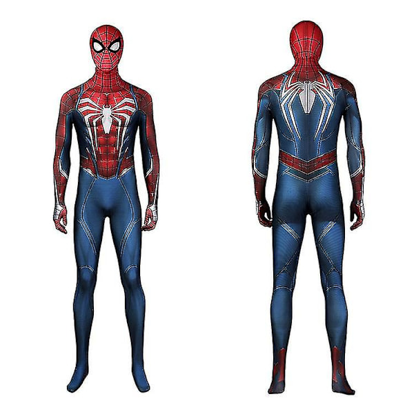Mænd Dreng Spider Man Cosplay Kostume Party Jumpsuit Ps5 Spider-man 2 Finklänning L