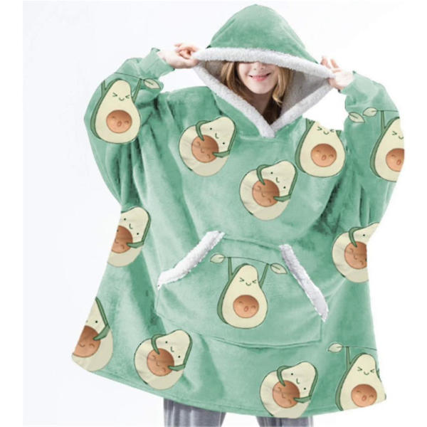 Felt sweatshirt Oversized hettegenser Y Avocado