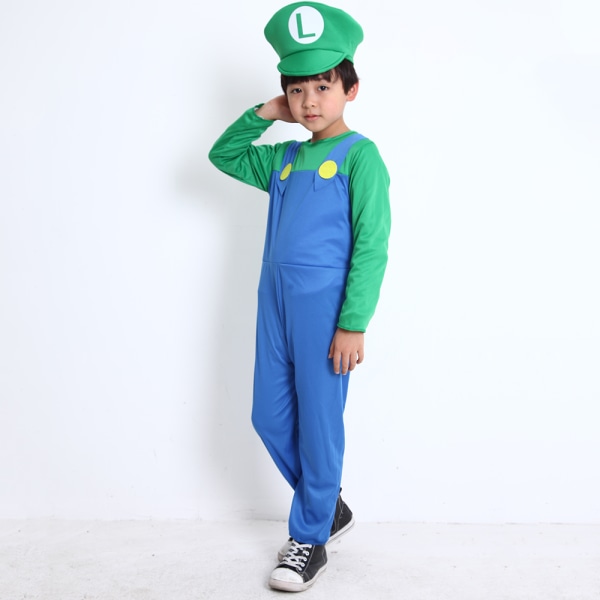 Cosplay Super Mario kostumer til voksne og børn L H red XL