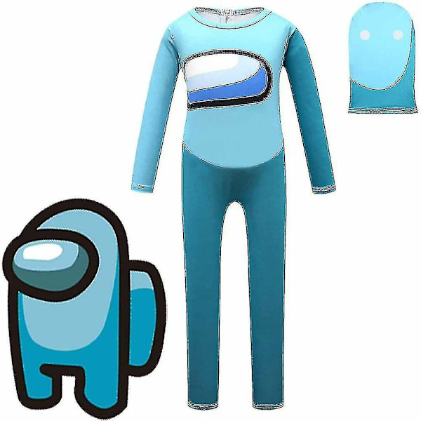 Pojat, tytöt among us, upea mekko Imposter Cosplay -joulupuku Jum V C 120   6-7 years