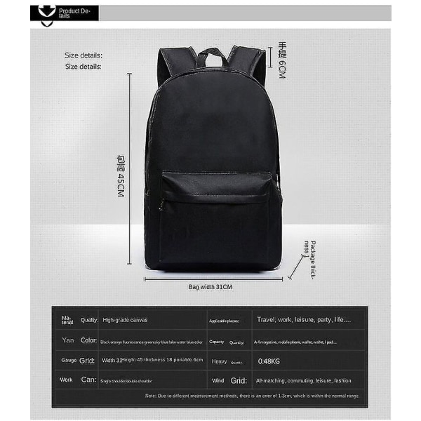 Roblox Game Peripheral Reppu matkalaukku miehille ja naisille Tietokonelaukku Student Bag Style 6 v
