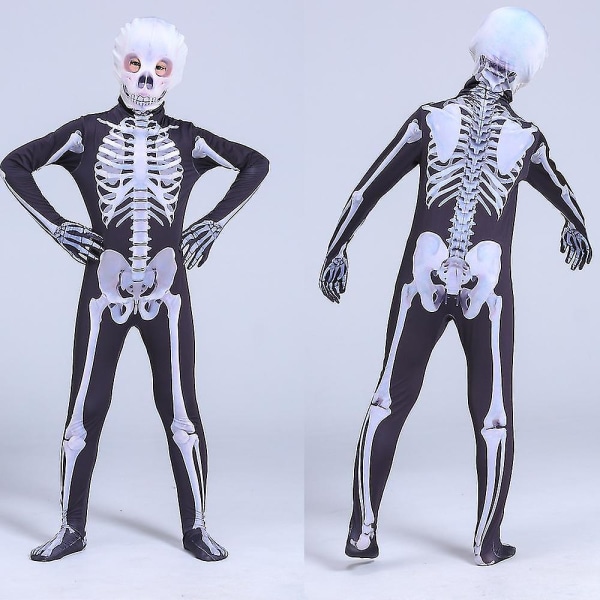 Halloween-asu Skeleton-asut lapsille ja aikuisille - 130