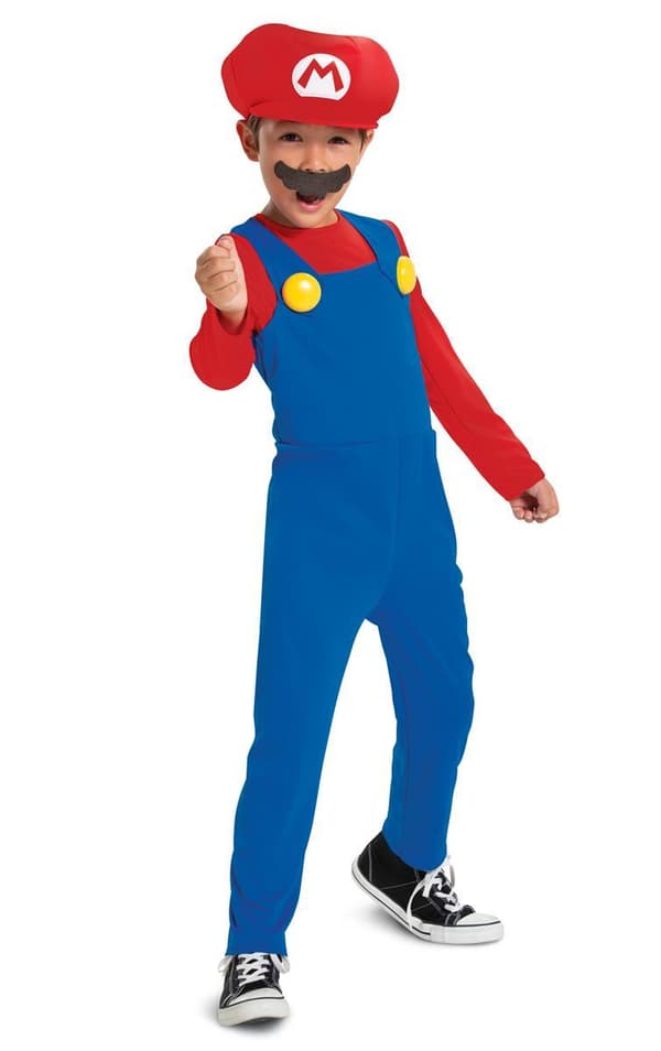 Super Mario Utklädningskläder zy MultiColor M 7-8 år