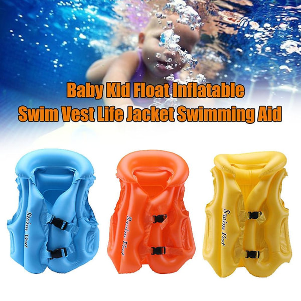 Kaesichhildren Kids kelluva puhallettava uimapelastusliivit vesiturvallisuuspelastusliivit CNMR Orange M