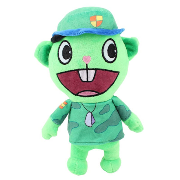 Happy Tree Friends Flippy Fliqpy Fyltedukke Anime Plysjleketøy -1 soldier