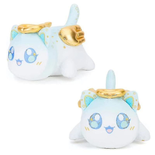 Söt katt plyschleksak Donut katt plysch Kawaii katt plyschleksak lämplig för barns jul födelsedagspresent 25cm-r CNMR Angel Cat