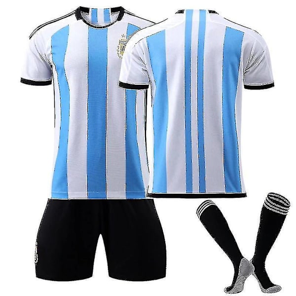 Messi #27 Herre hjemmetrøje Argentina nationaltrøjesæt / Unnumbered adults XL(180-185CM)